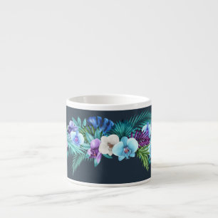 Hawaiian Midnight Orchids Espresso Mok