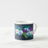 Hawaiian Midnight Orchids Espresso Mok (Voorkant rechts)