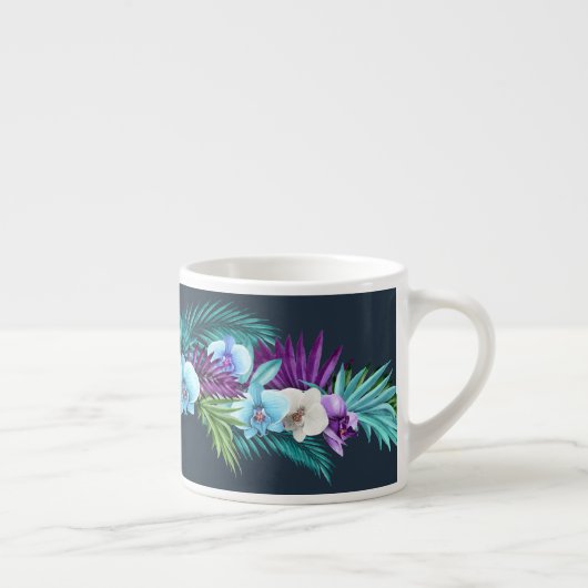 Hawaiian Midnight Orchids Espresso Mok (Rechts)