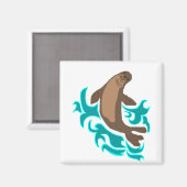 Hawaiian Monk Seal magnet Magneet (Voorkant / Achterkant)