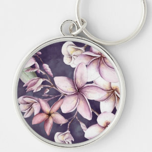 Hawaiian Moonlight Plumeria Sleutelhanger