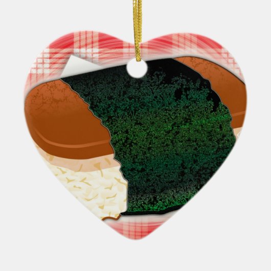 Hawaiian Musubi Keramisch Ornament (Voorkant)