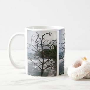 Hawaiian Ocean Beach Tree Foto Uitzicht Koffiemok
