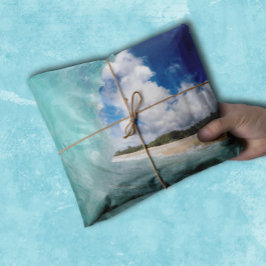 Hawaiian Ocean Wave Beach Aqua Blue Tissuepapier