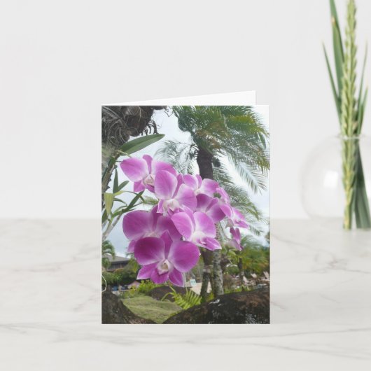HAWAIIAN ORCHID - Blank Note Kaart (Voorkant)