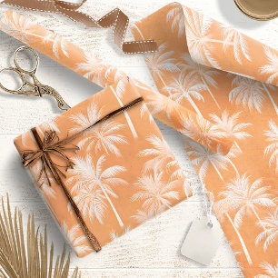 Hawaiian Palm Tree Silhouette Patroon Tacao ID1093 Cadeaupapier
