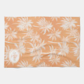 Hawaiian Palm Tree Silhouette Patroon Tacao ID1093 Theedoek (Horizontaal)