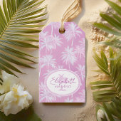 Hawaiian Palm Tree Silhouette Pattern Plum ID1093 Cadeaulabel