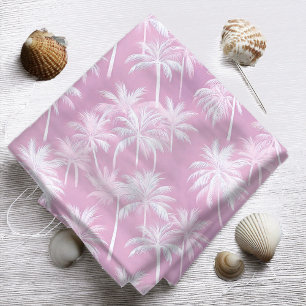 Hawaiian Palm Tree Silhouette Pattern Plum ID1093 Stof
