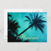Hawaiian Palm Trees Briefkaart (Voorkant / Achterkant)