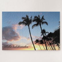 Hawaiian Palm Trees Kerstmis Puzzle