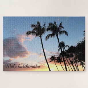 Hawaiian Palm Trees Kerstmis Puzzle Legpuzzel