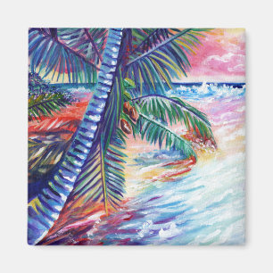 Hawaiian Paradise Coconut Palm Kauai Magneet