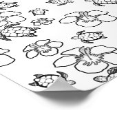 Hawaiian Pattern Adult Coloring Poster (Hoek)