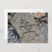 Hawaiian Petroglyph - Briefkaart (Voorkant / Achterkant)