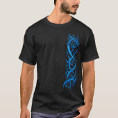 Hawaiian Petroglyph Canoe Paddler Tribal T shirt (Voorkant)