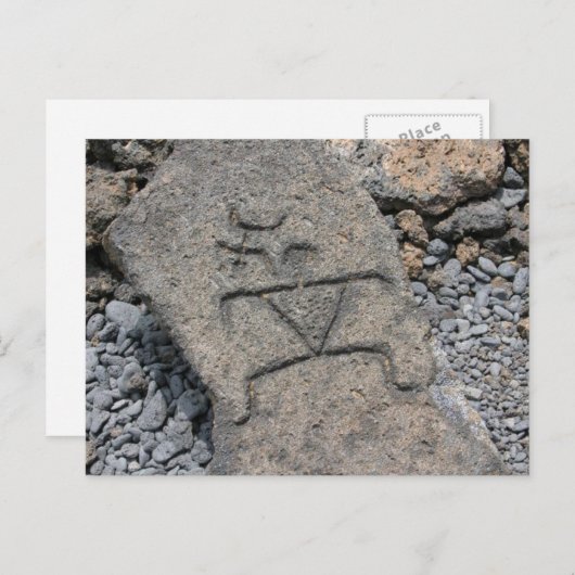 Hawaiian Petroglyph - Carte postale (Devant / Derrière)