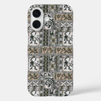 Hawaiian Petroglyph Tapa doek telefoonhoesje