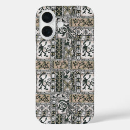 Hawaiian Petroglyph Tapa doek telefoonhoesje iPhone 16 Hoesje