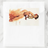 Hawaiian Pin Up Rechthoekige Sticker (Tas)