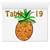 Hawaiian Pineappel Table Number (Binnen Horizontaal (Onder))