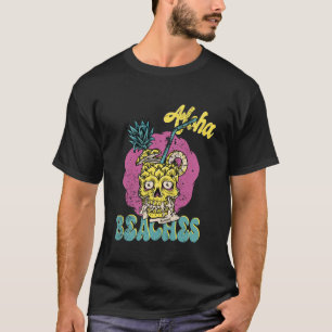 Hawaiian Pineapple Skull Aloha Beaches Hawaii Summ T-shirt