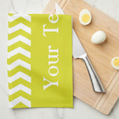 Hawaiian Pineapple Wave Chevron aanpasbaar Theedoek (Quarter Fold)