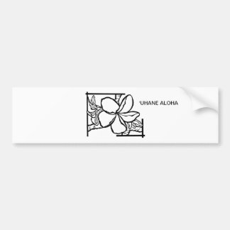 Hawaiian Plumeria "aloha spirit"-Bumpersticker Bumpersticker