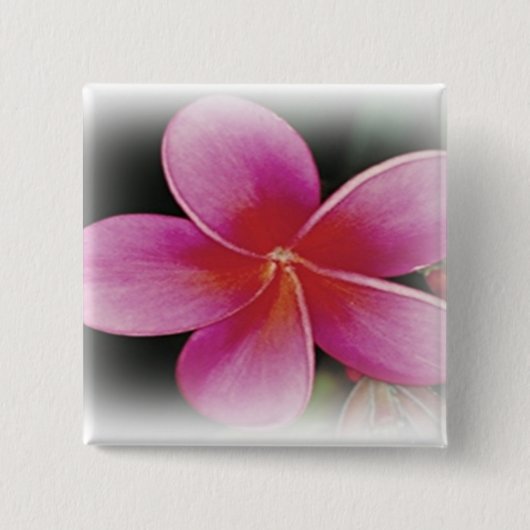Hawaiian Plumeria Button (Voorkant)