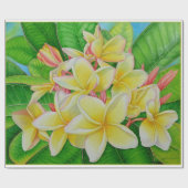 Hawaiian Plumeria Cadeaupapier (Vlak)