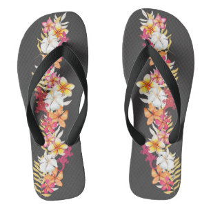 Hawaiian Plumeria en Gecko Flip Flop