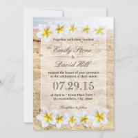 Hawaiian Plumeria Flowers Beach Theme Weddenschap