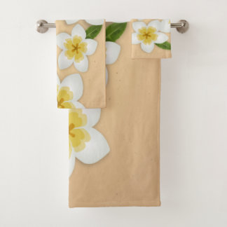 Hawaiian Plumeria Frangipani Tropische bloemen Bad Handdoek