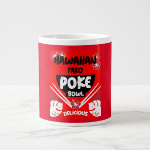 Hawaiian Poke Bowl Tako Poke Extra Grote Beker