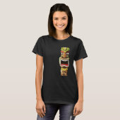 Hawaiian Polynesian Tiki Statue T-shirt (Voorkant volledig)