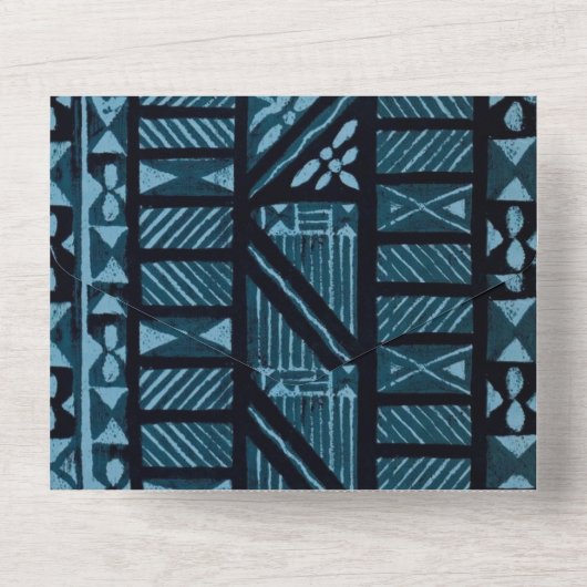 Hawaiian Print All In One Uitnodiging (Achterkant)