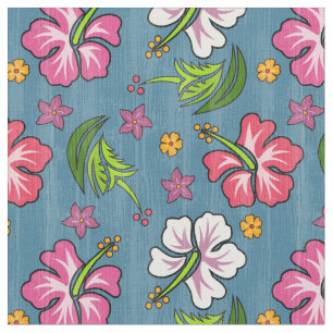 Hawaiian Print Fabric Stof