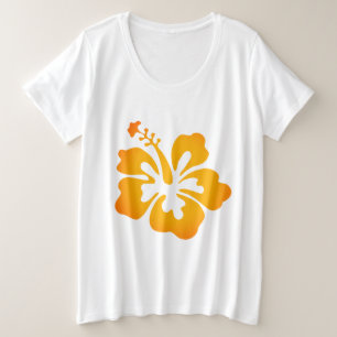 Hawaiian Print Grote Maat T-shirt