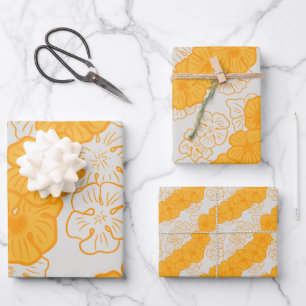Hawaiian Print ilima lei Inpakpapier Vel