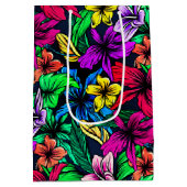Hawaiian Print Medium Cadeauzakje (Achterkant)