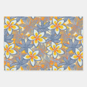 Hawaiian Print plumeria patroon Inpakpapier Vel (Voorkant)