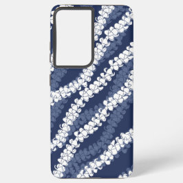 Hawaiian Print Puakenikeni lei Samsung Galaxy Hoesje