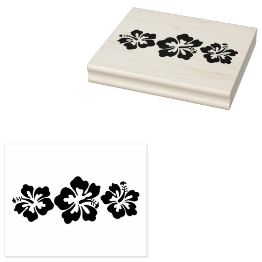 Hawaiian Print Rubberstempel (Gestempeld)