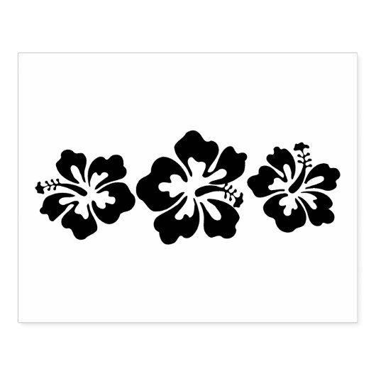 Hawaiian Print Rubberstempel (Afrduk)