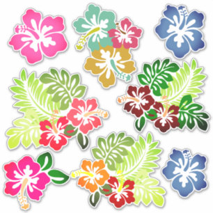Hawaiian Print Sticker