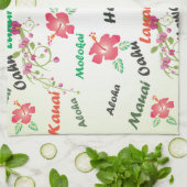 Hawaiian Print Theedoek (Gevouwen)