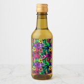 Hawaiian Print Wijn Etiket (Voorkant)