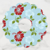 Hawaiian Print Wijnglaslabel (Voorkant)