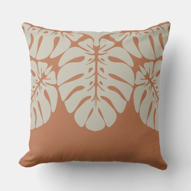 HAWAIIAN QUILT COUSSIN - monstère Jeu d'oreiller (Recto)
