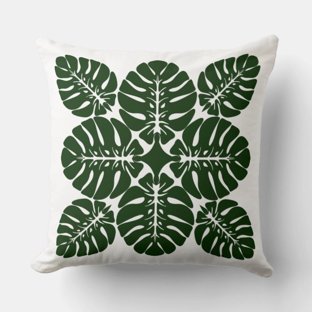 HAWAIIAN QUILT COUSSIN - monstère Jeu d'oreiller (Recto)